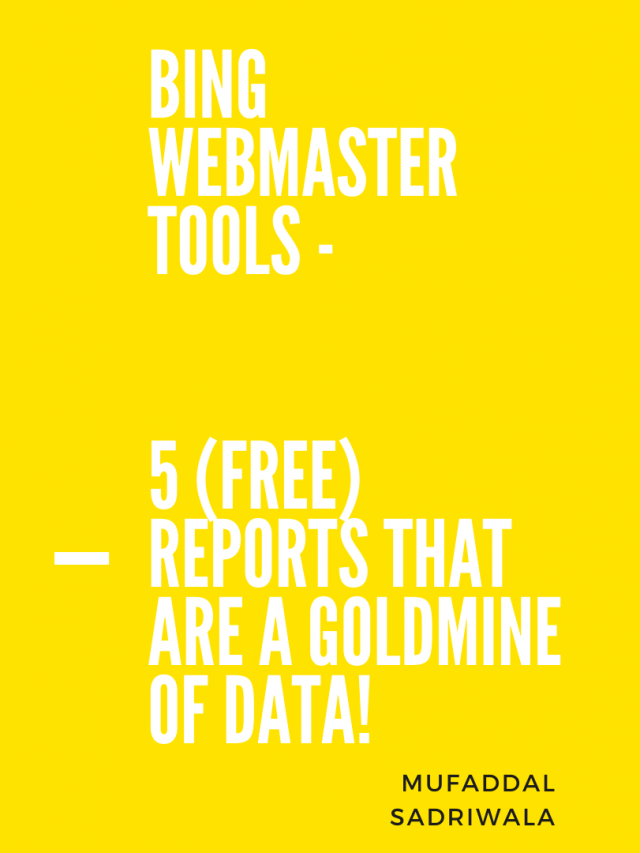 5 Free & Useful SEO Reports in Bing Webmaster Tools